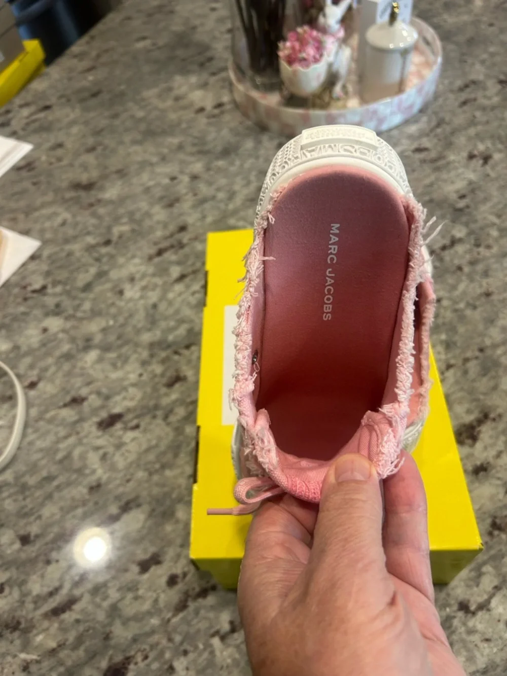 Marc Jacobs Pink Canvas Sneaker Mules - Picture 6 of 12